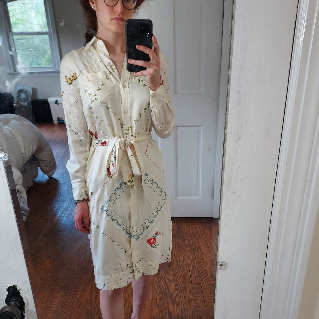 Tory Burch Afternoon Tea Modest Silk Knee Length Dress